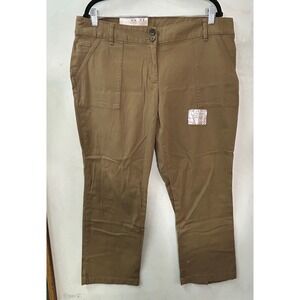 White Stag Comfort Fit Pants Womens Size‎ 16 P Camel Tan Pockets Beige Chino